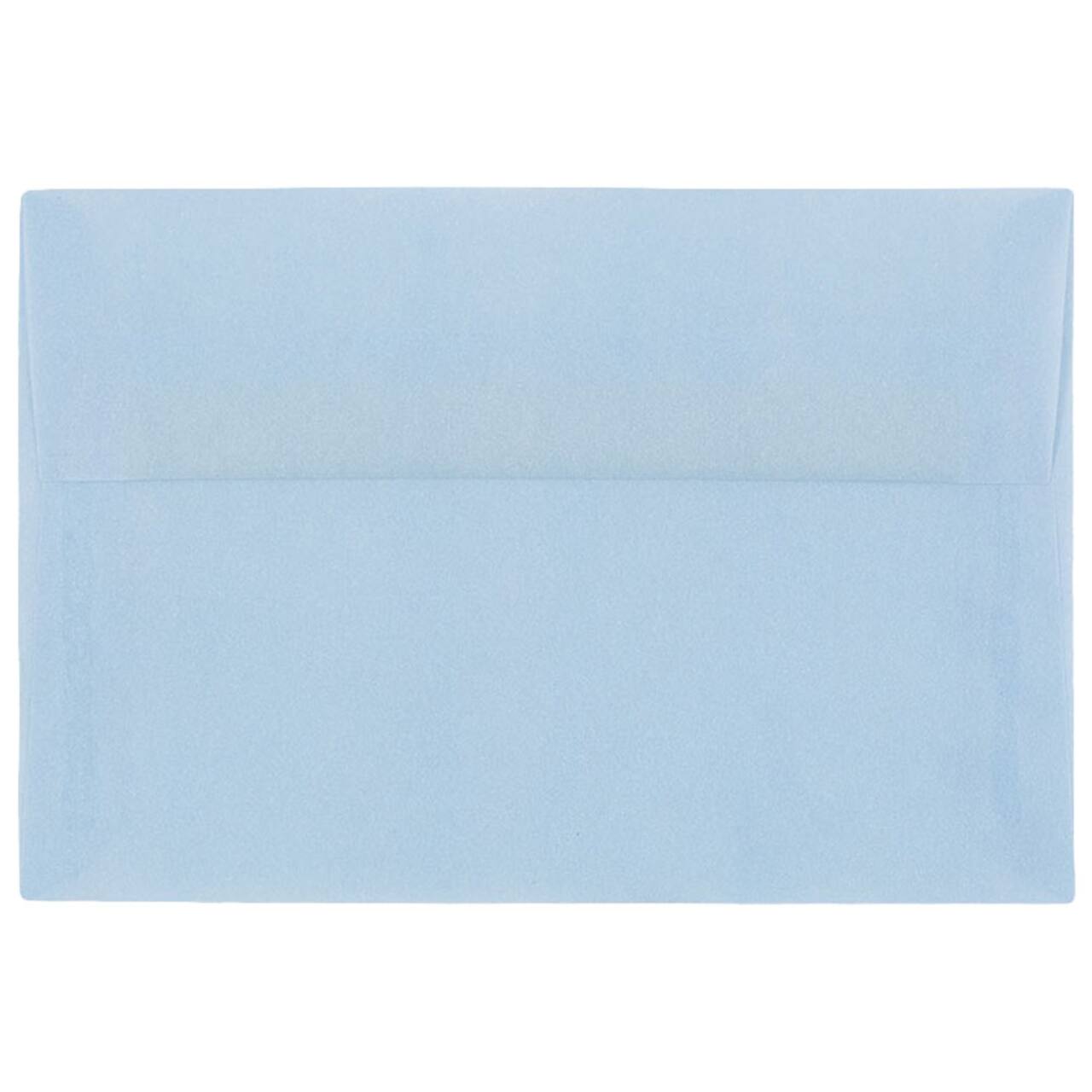 JAM Paper A8 Surf Blue Translucent Vellum Invitation Envelopes, 25ct.
